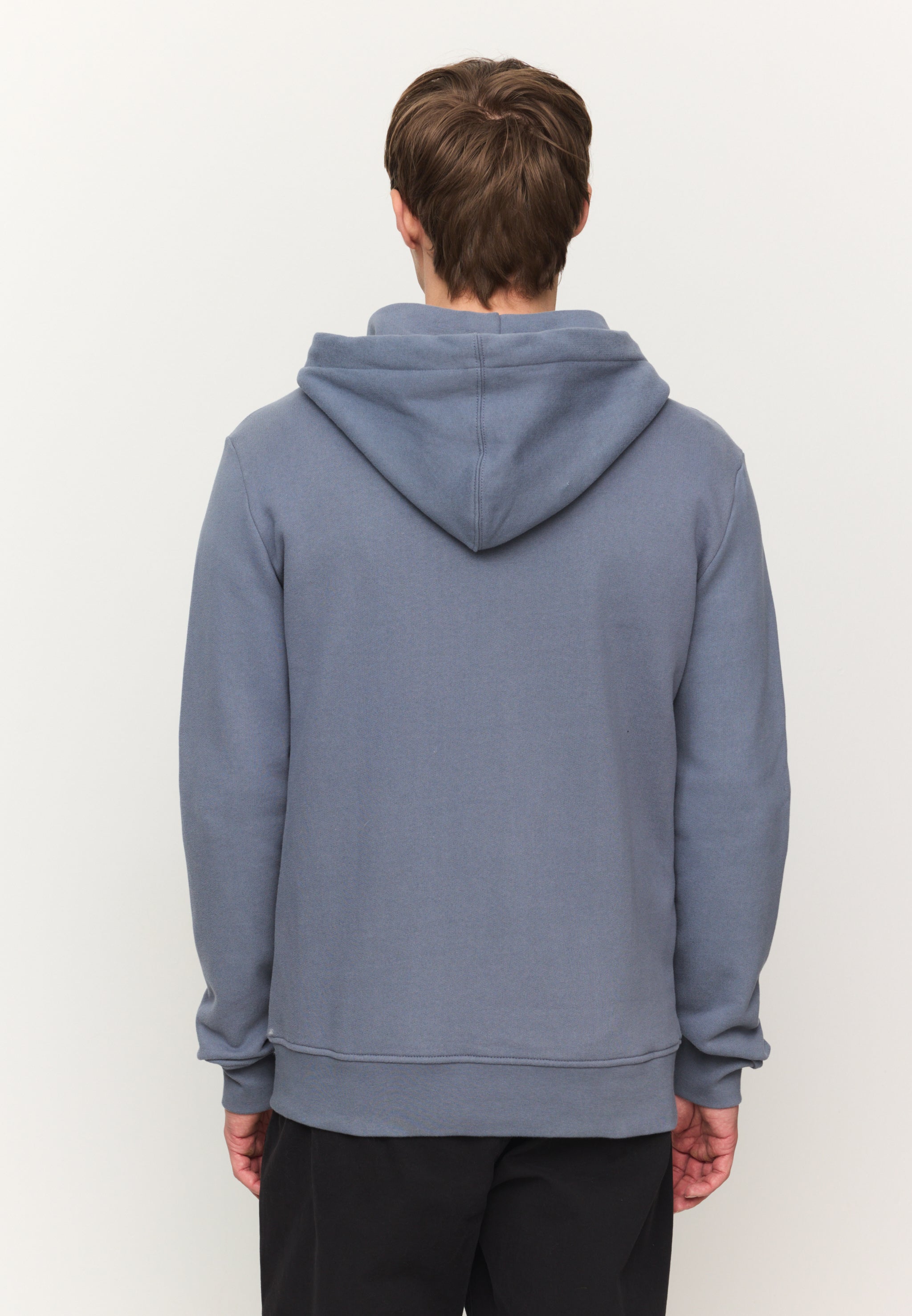 Recolution Birch felpa zip azzurra cotone bio