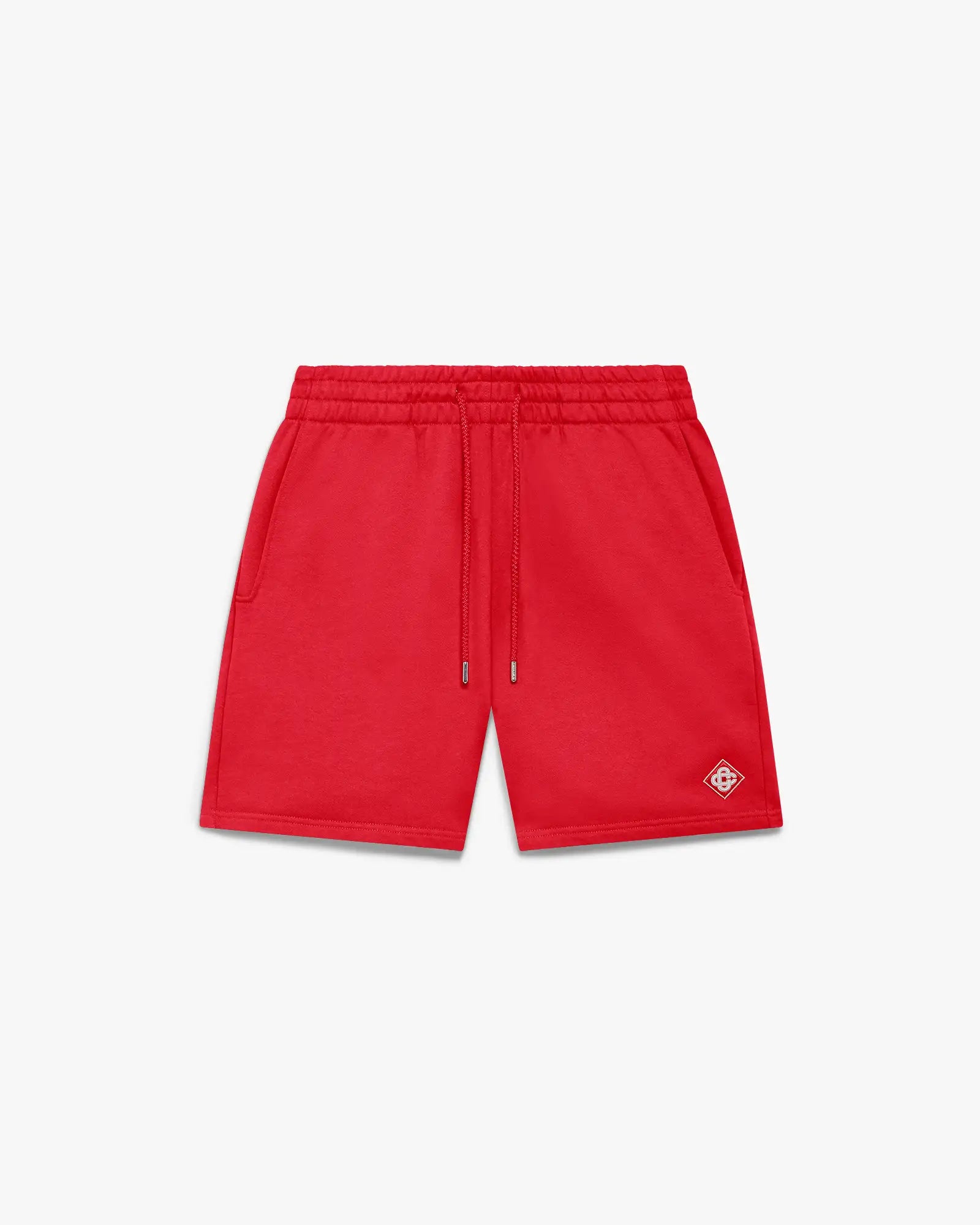 Casablanca Diamond Logo pantaloncini rossi cotone uomo