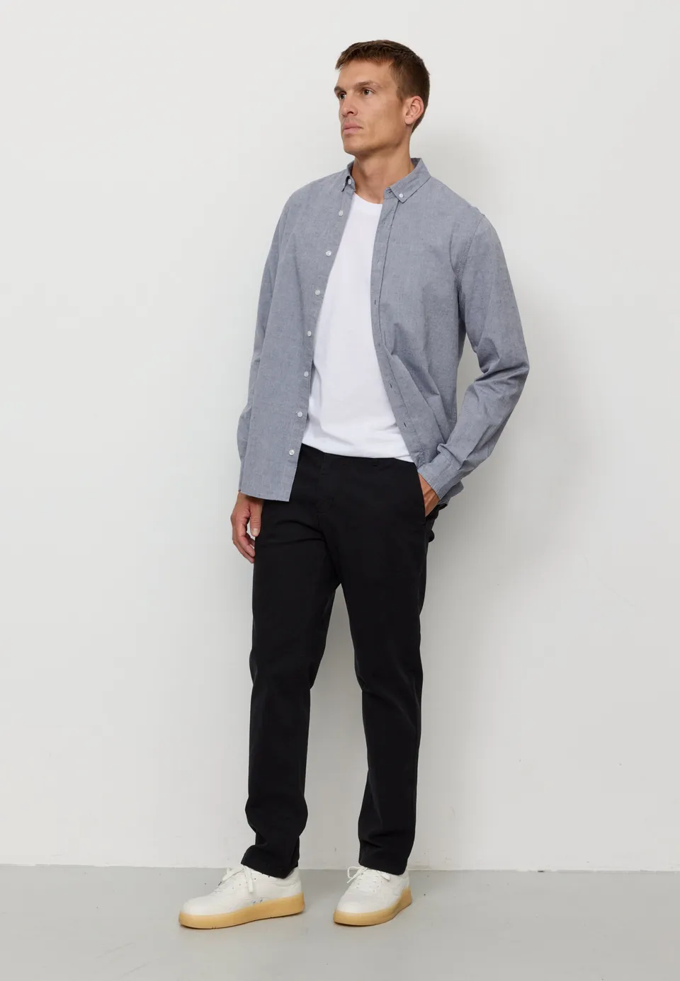 Recolution Kelp pantaloni chino nero cotone bio