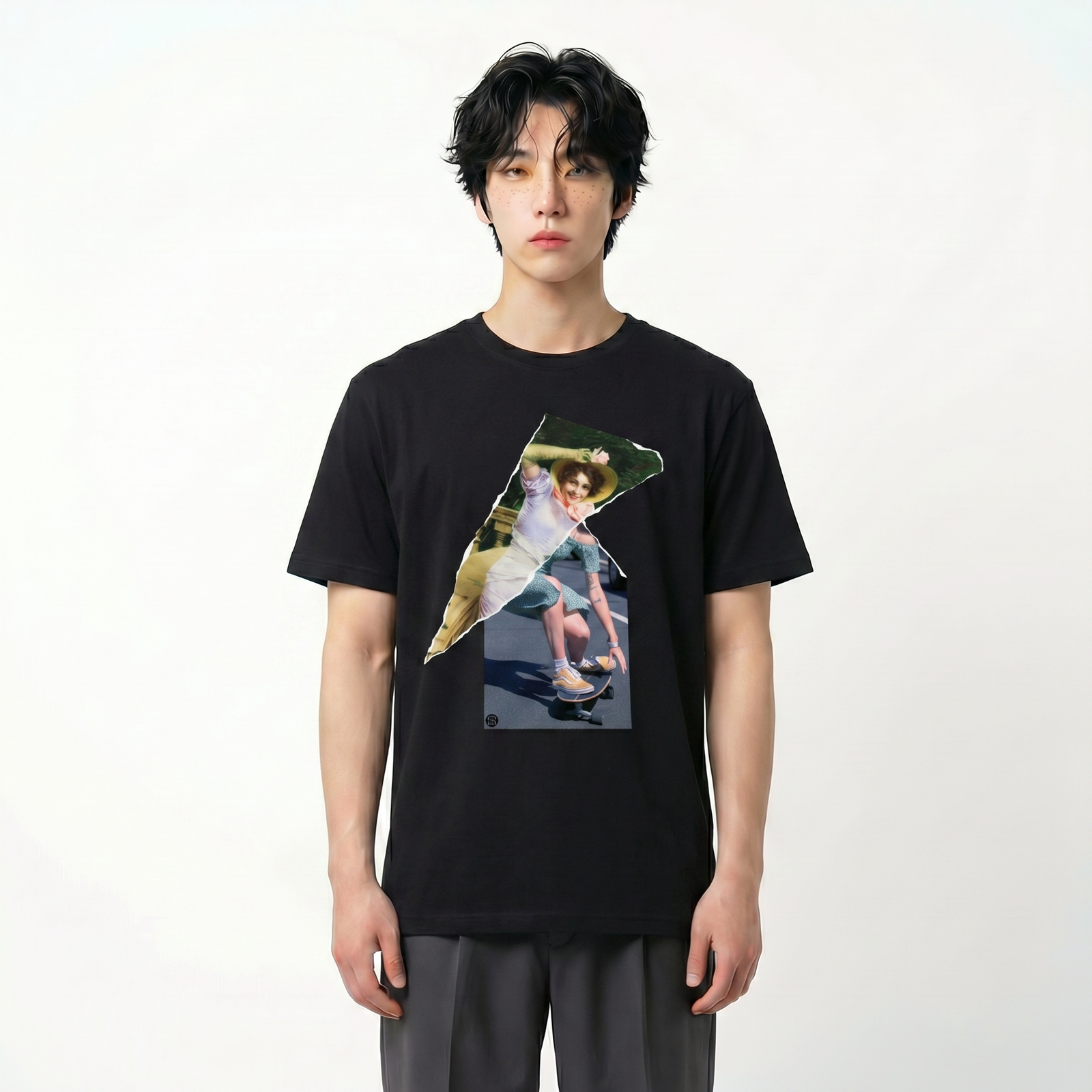 Seetees Skate and Smile t-shirt cotone skate