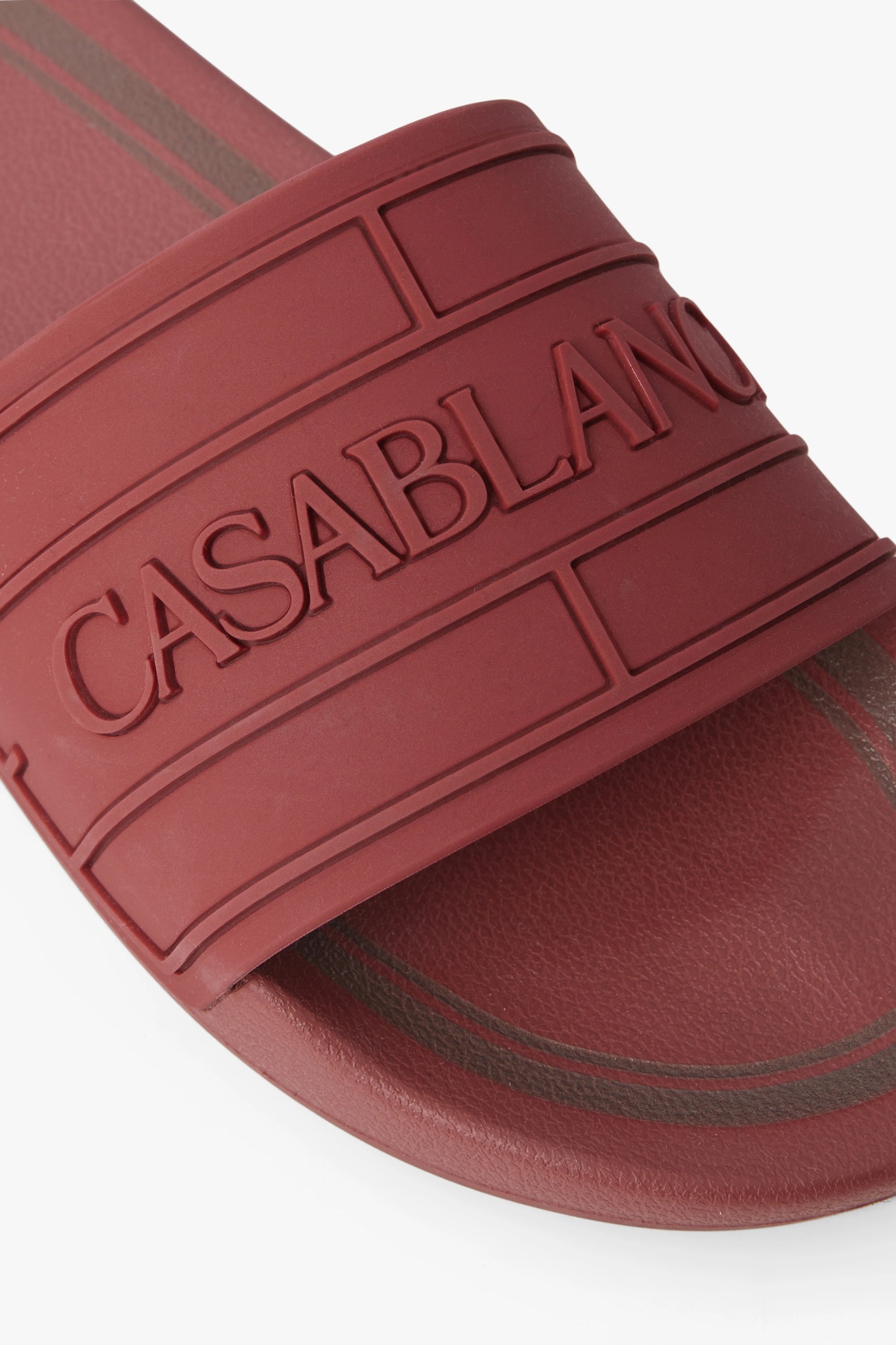 Casablanca Logo ciabatte piscina bordeaux gomma