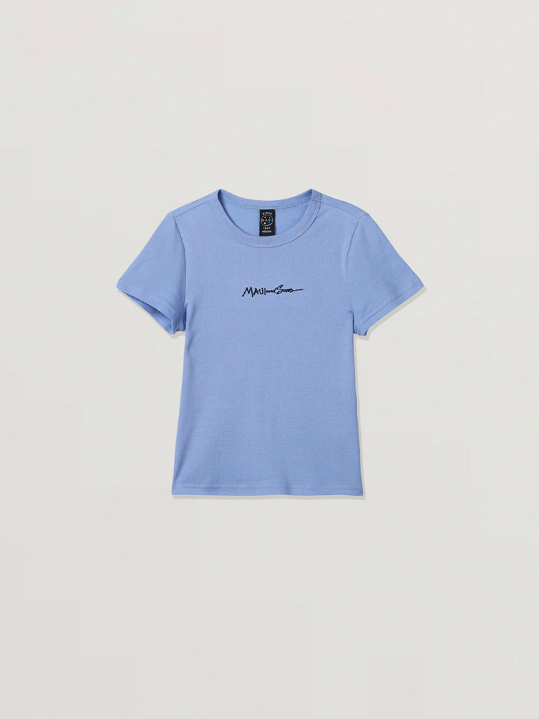 Maui and Sons Script maglietta donna costine elasticizzata