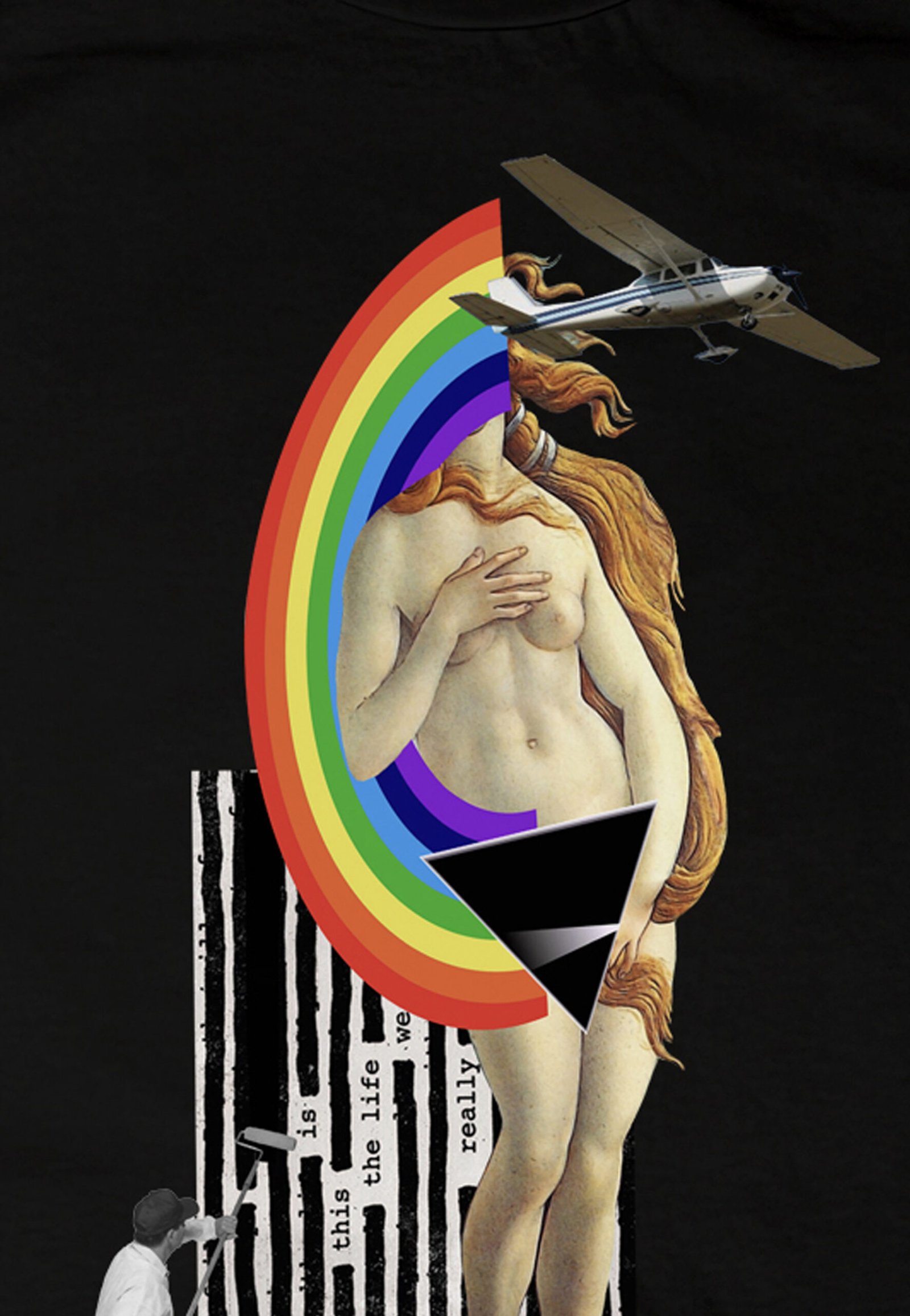 Seetees Botticelli T-shirt stampa storia vestibilità comoda