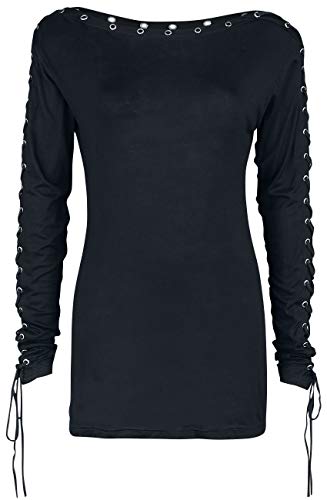 Gothicana by EMP Camicia Nera Maniche Rimovibili L Gotica