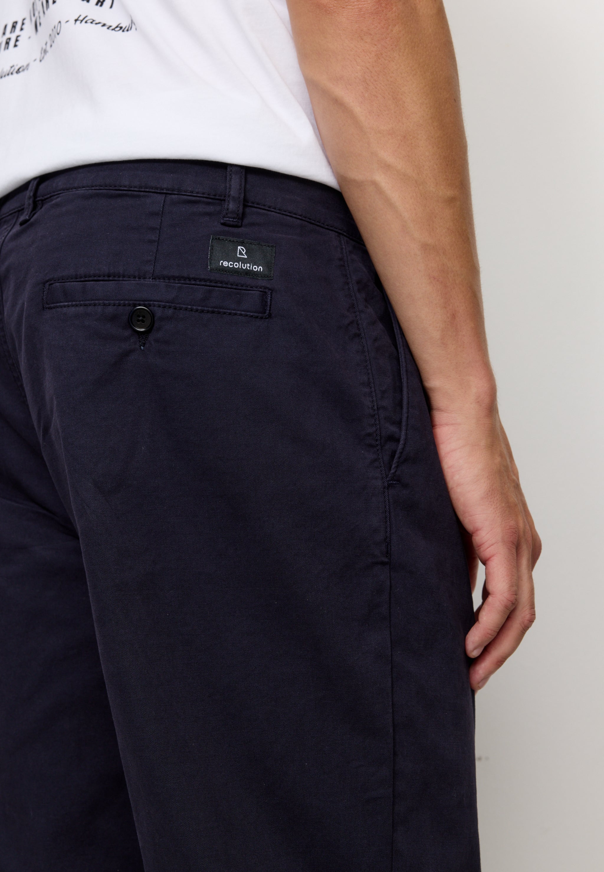 Recolution Oak chino uomo blu navy elasticizzato
