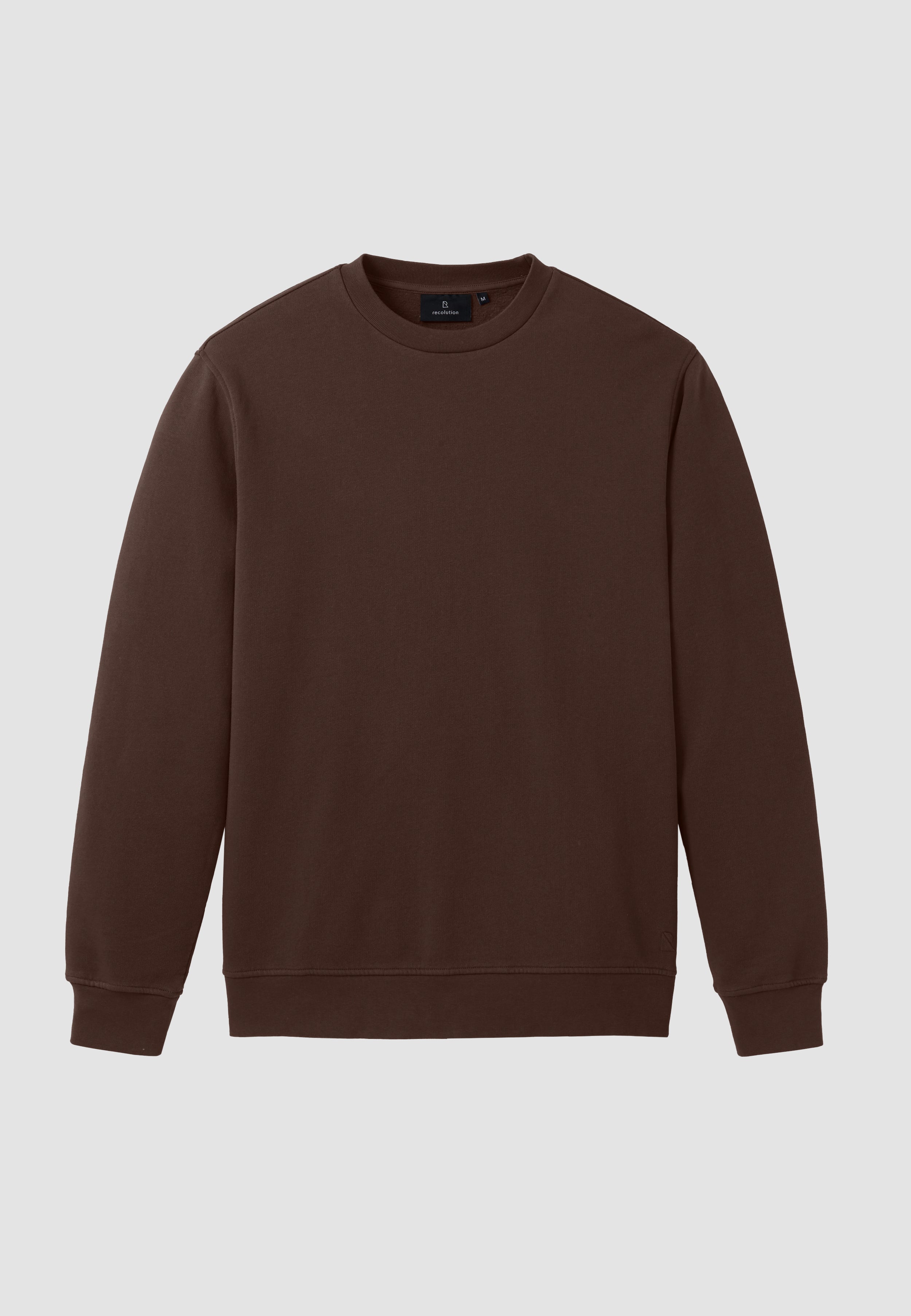Recolution Tamarillo felpa uomo chocolate cotone bio