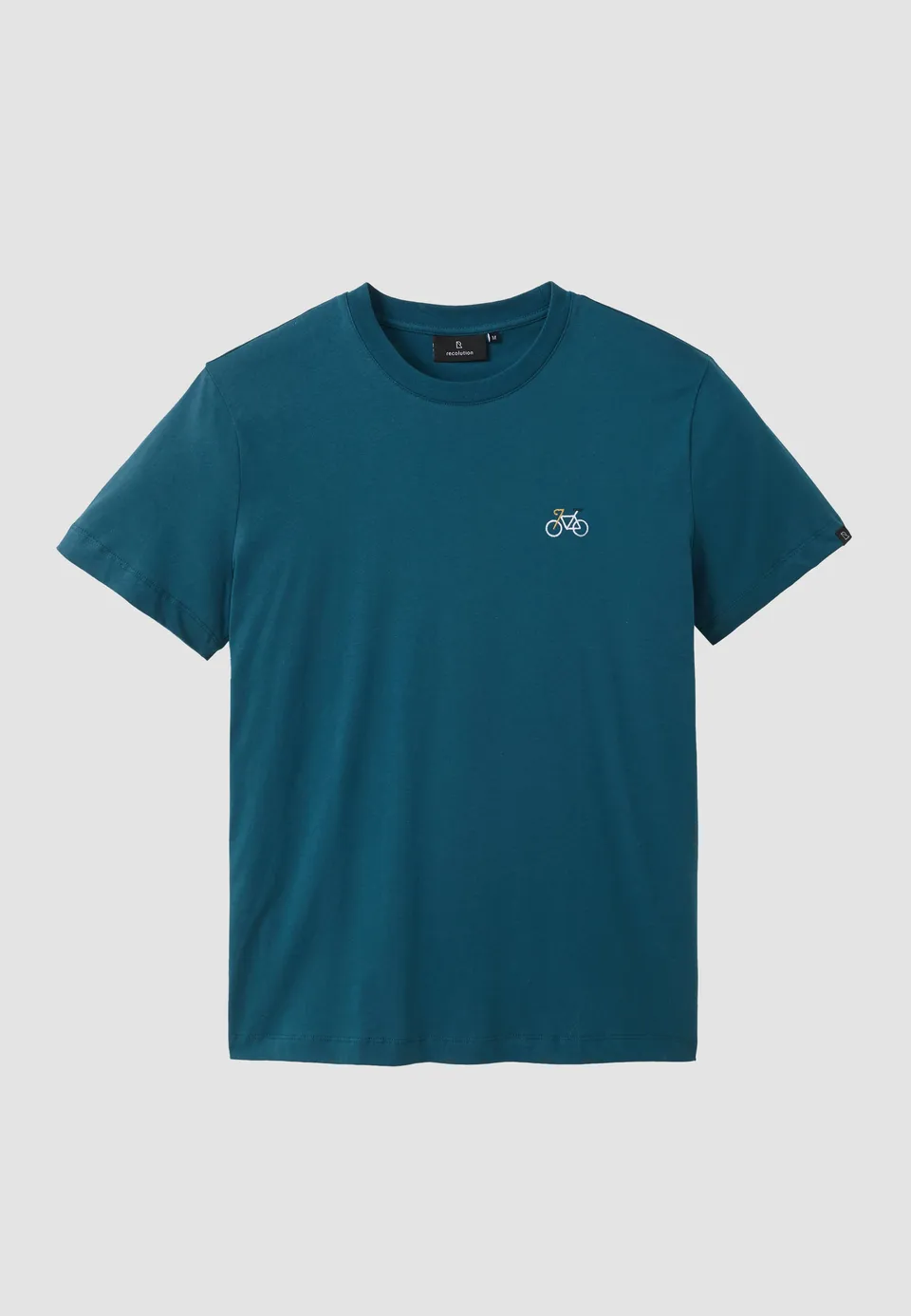 Recolution Agave Bike t-shirt uomo deep teal cotone bio