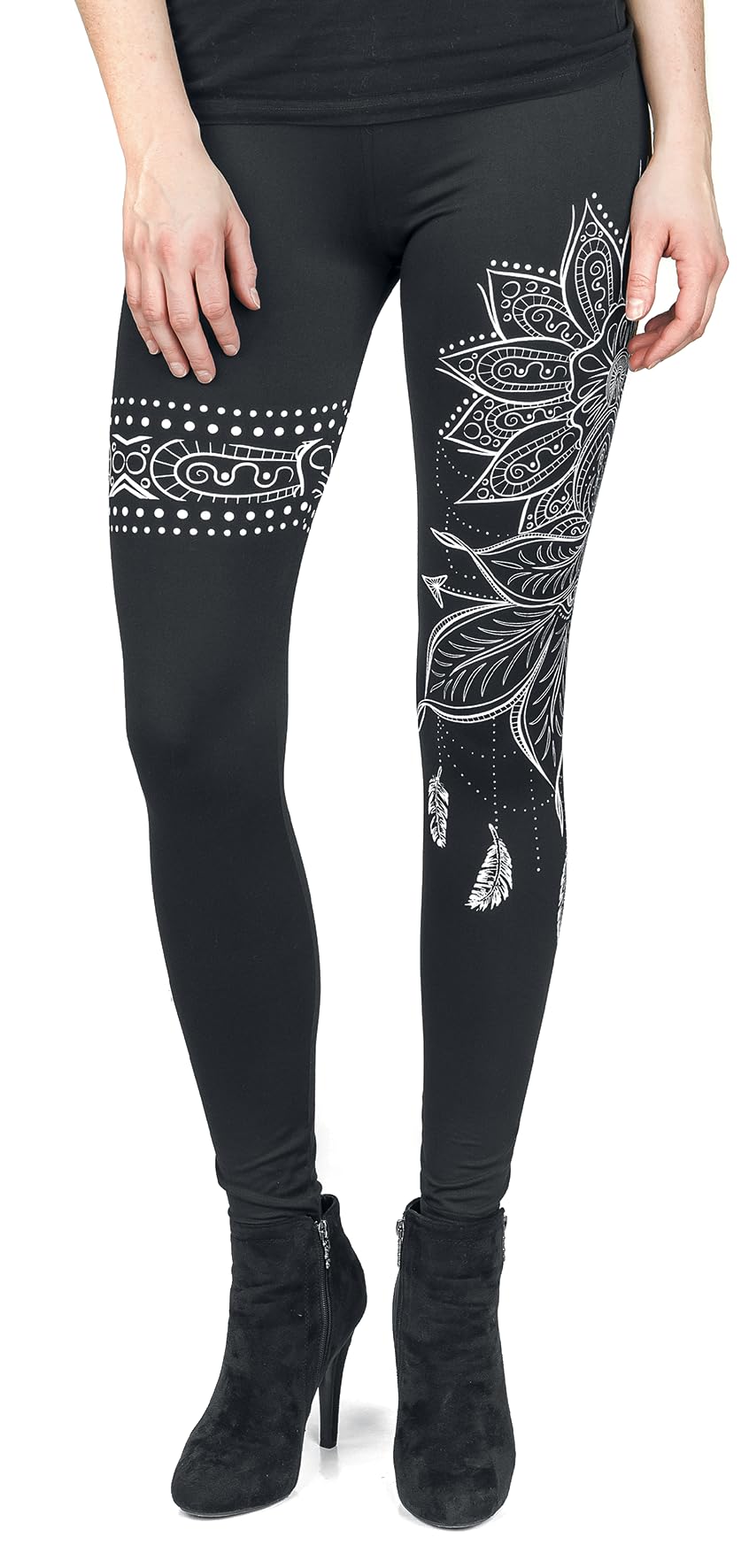 Gothicana by EMP leggings neri mandala taglia S