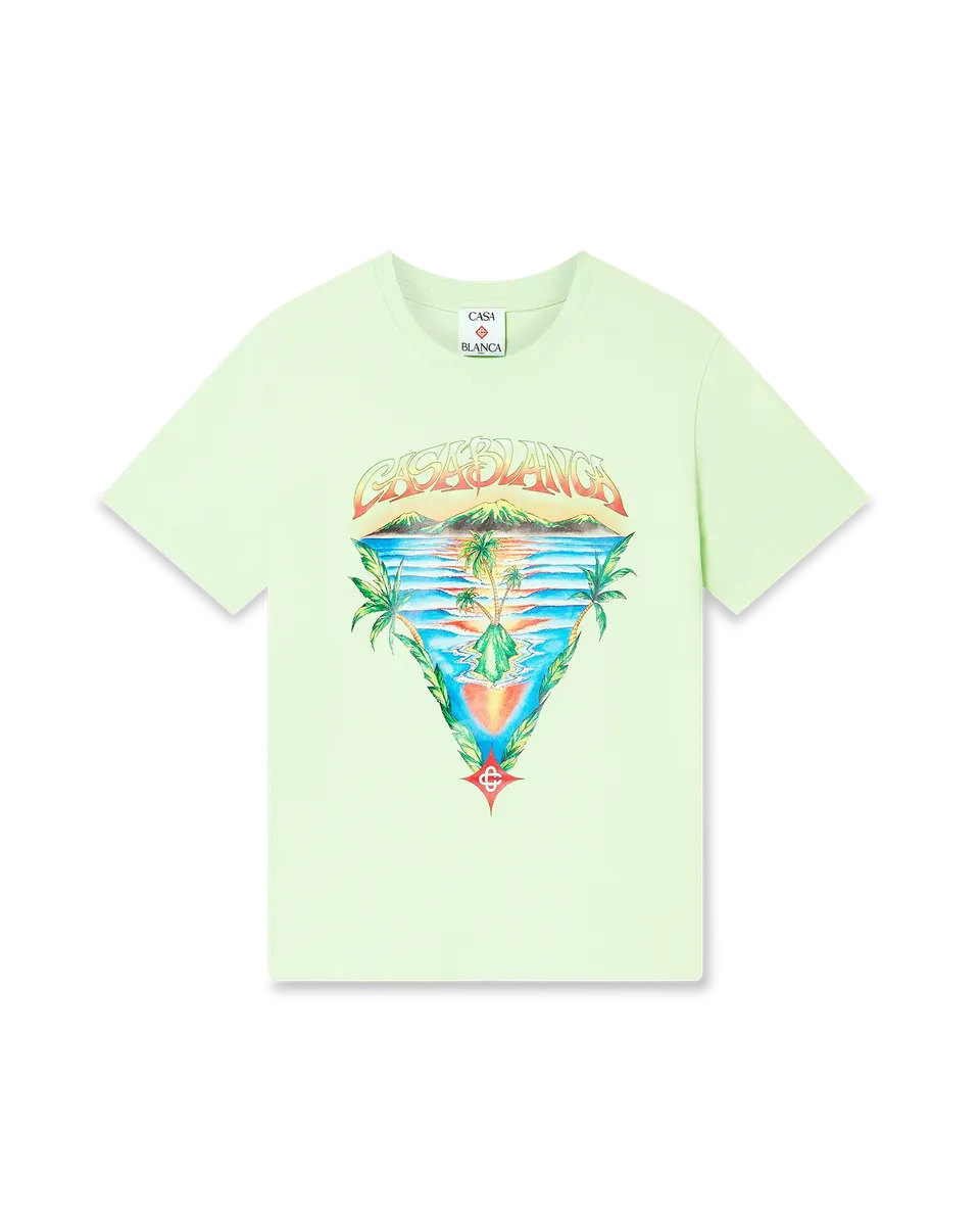 Casablanca Innocence Triangle T-shirt Bambino Verde
