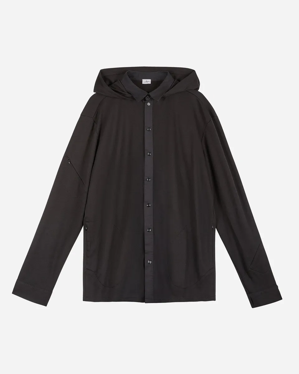 Noskra Satori Hoodie Shirt Black camicia nera