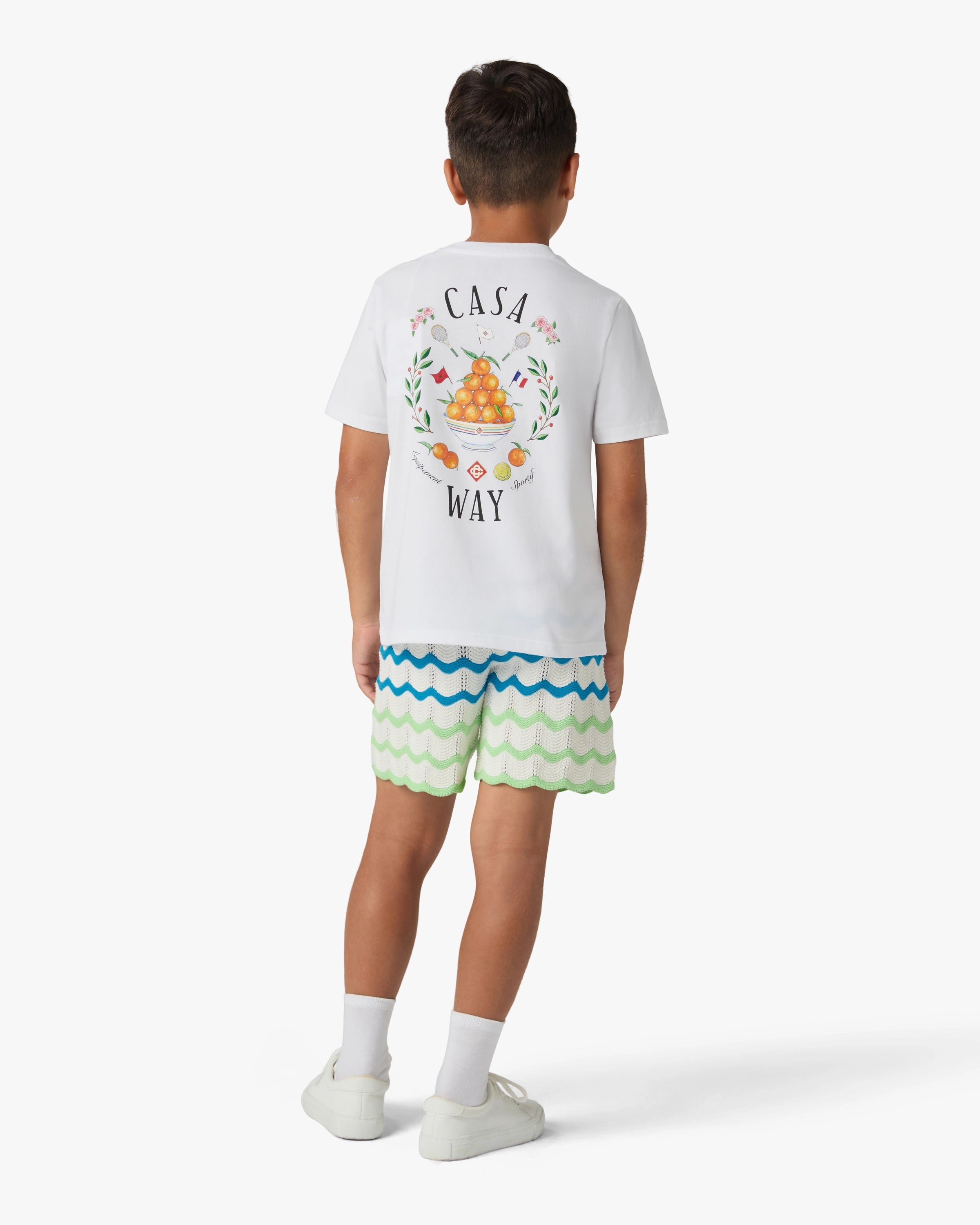 Casablanca Casaway t-shirt bimbo bianca cotone