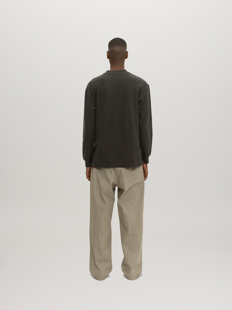 Maui and Sons Pure Maui maglia manica lunga nera waffle