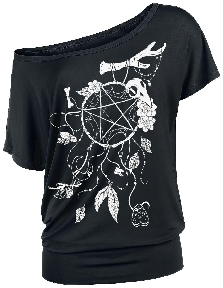 Gothicana by EMP Acchiappasogni t-shirt nera stampa davanti