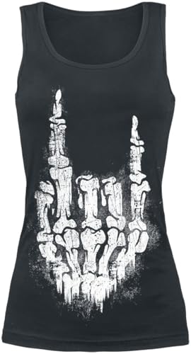 Gothicana by EMP top nero con gonna a mano L