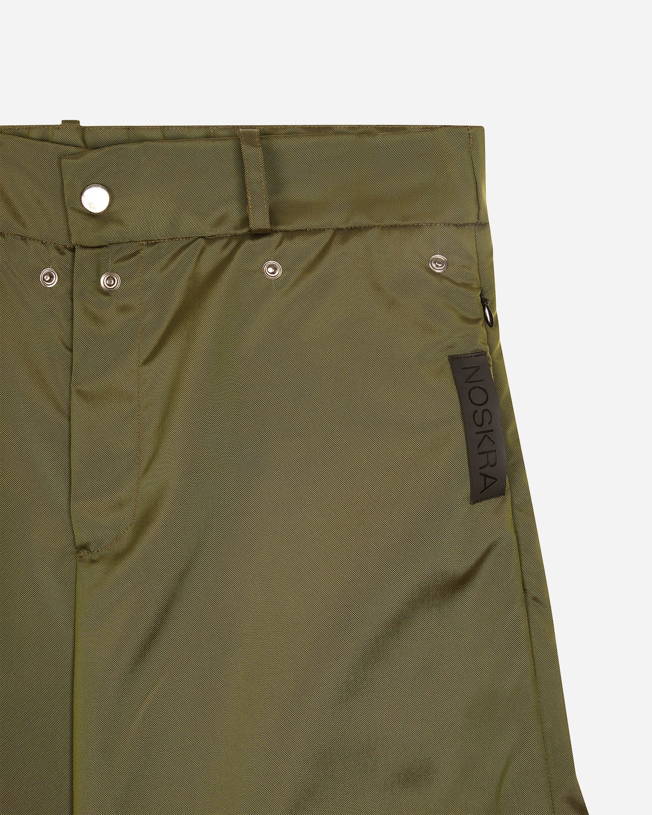 Noskra Olive pantaloni modulari tech oversize