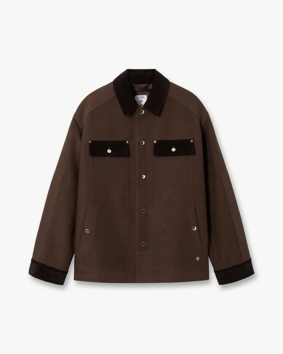 Casablanca Workwear Safari giacca safari marrone cotone
