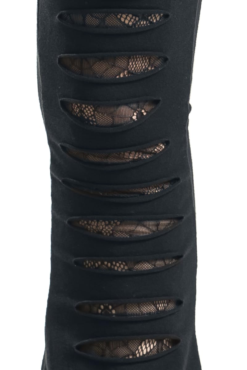Gothicana by EMP Leggings Neri Tagli Pantaloni Taglia S Gotici