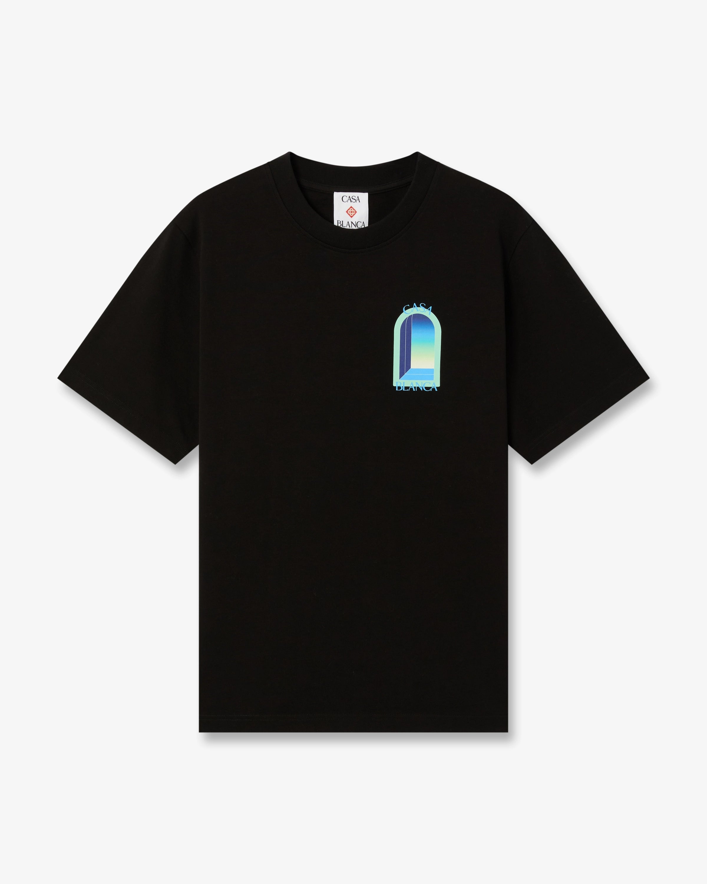 Casablanca L'Arche t-shirt nera cotone bio