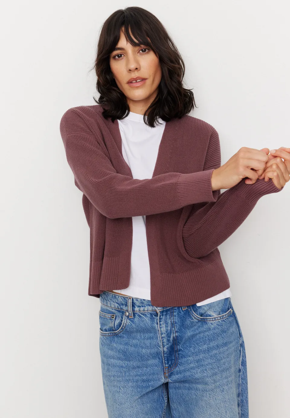 Recolution Moringa cardigan cotone bio bacca comodo