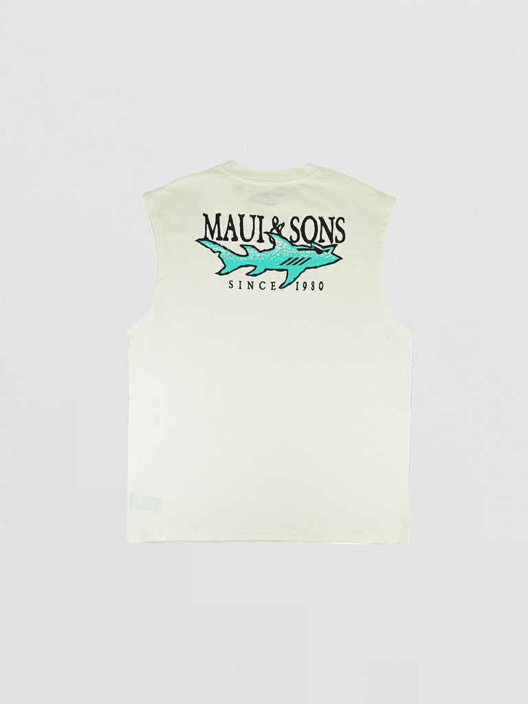Maui and Sons Rooster Muscle Tank canotta cotone osso