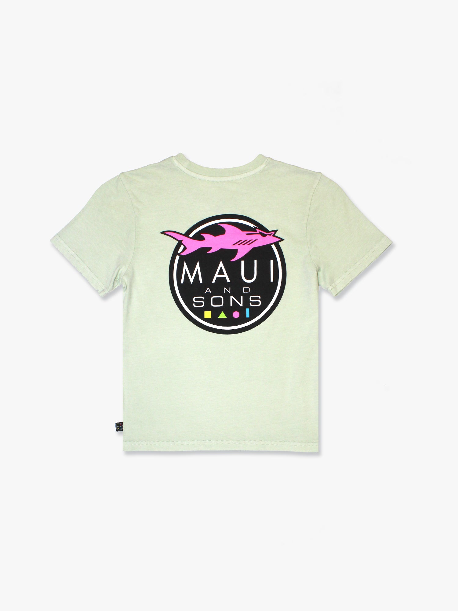 Maui and Sons Shark Logo t-shirt bambino salvia cotone