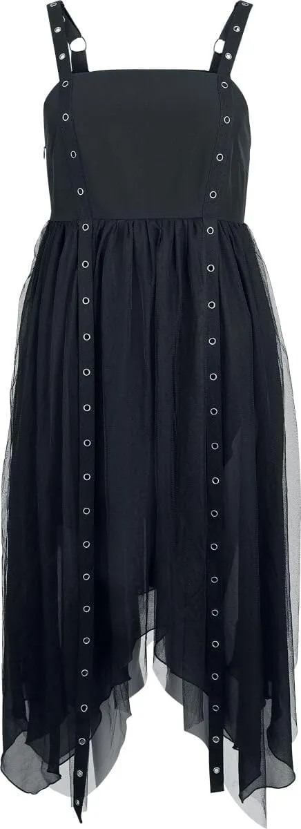 Gothicana by EMP vestito nero midi lunghezza media