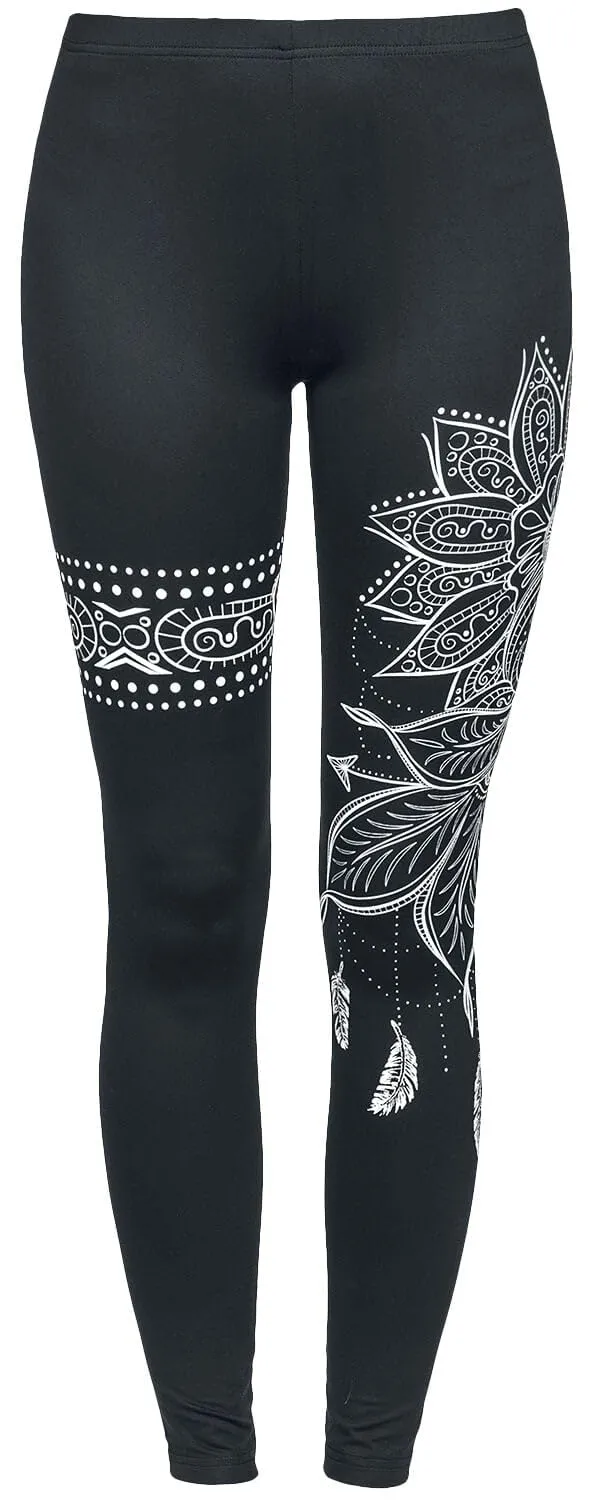 Gothicana by EMP leggings neri mandala taglia S