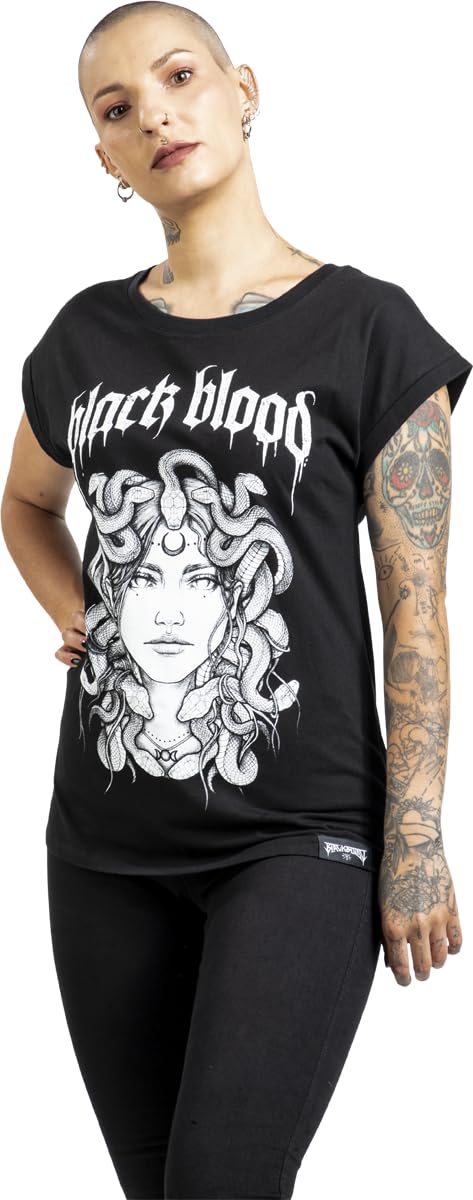 Gothicana by EMP Medusa t-shirt nera S gotica