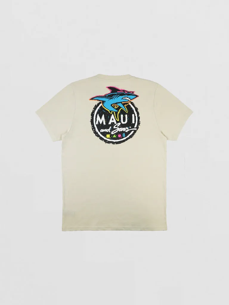 Maui and Sons Twisted Puff Ink t-shirt crema cotone