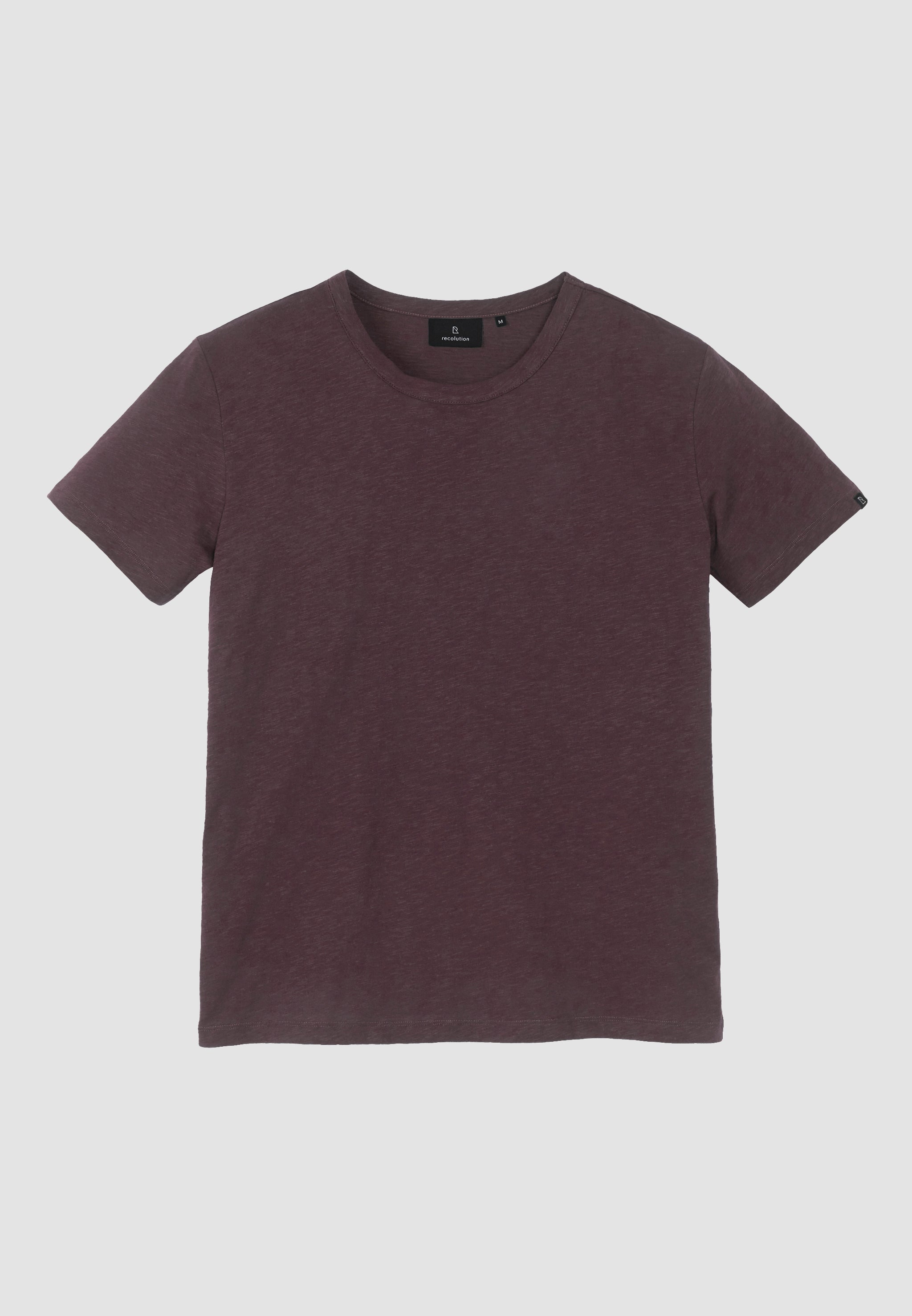 Recolution BAY t-shirt dark grape cotone bio vestibilita comoda