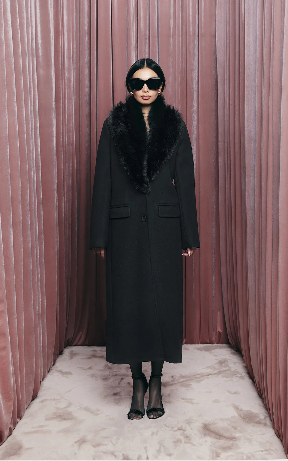 Sarah Chole 27671 cappotto con pelliccia caldo