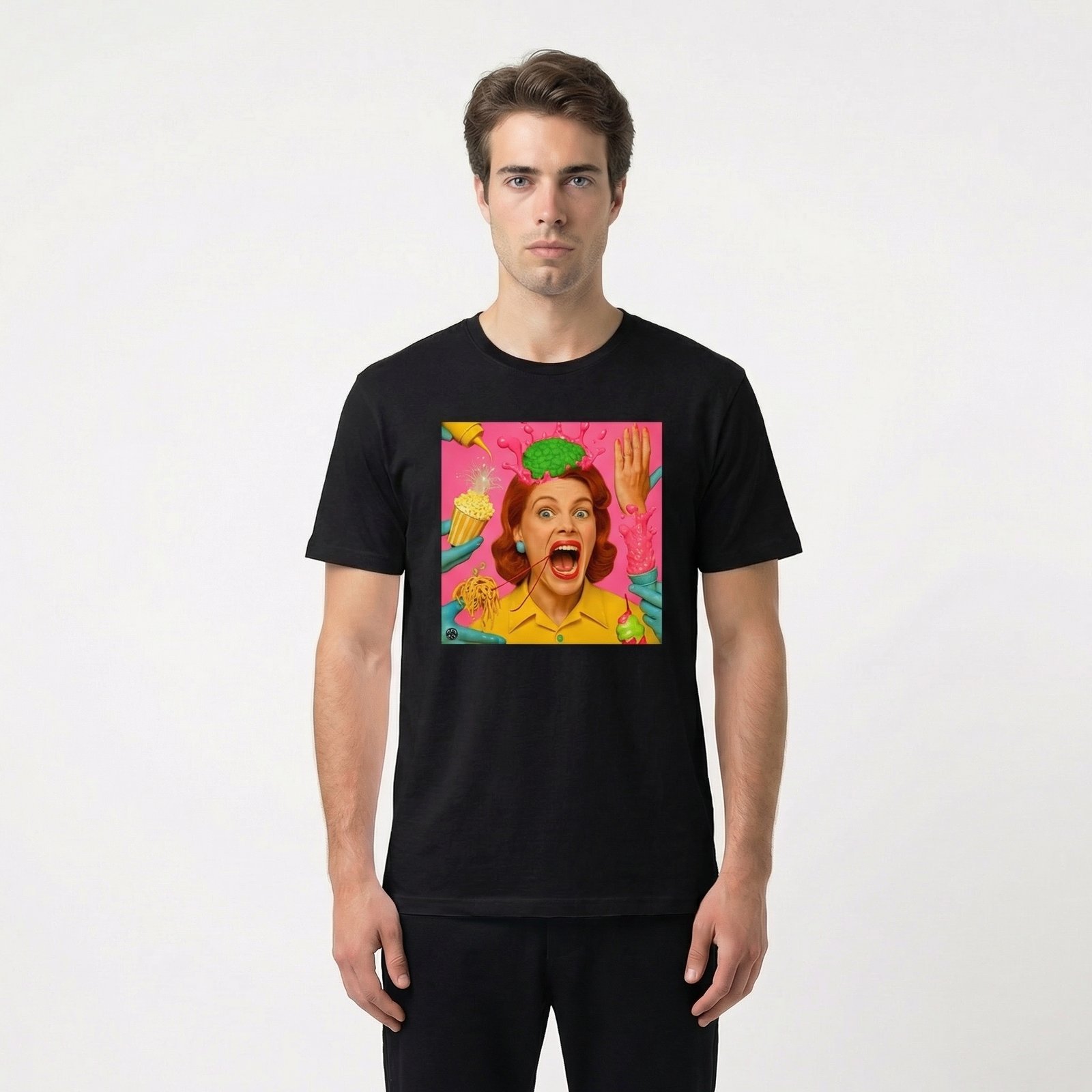 Seetees Psycho Gone Crazy t-shirt stampa frontale