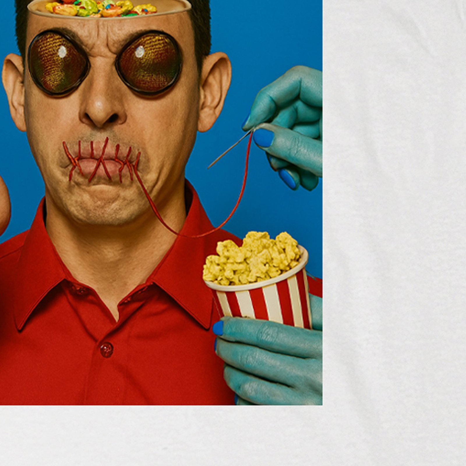 Seetees Shut Up t-shirt stampa fronte retro