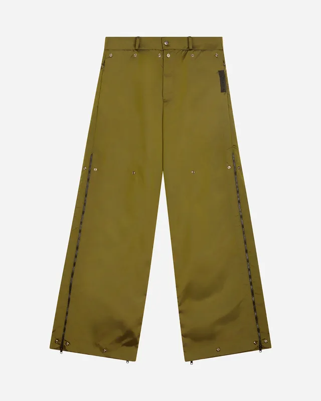 Noskra Olive pantaloni modulari tech oversize