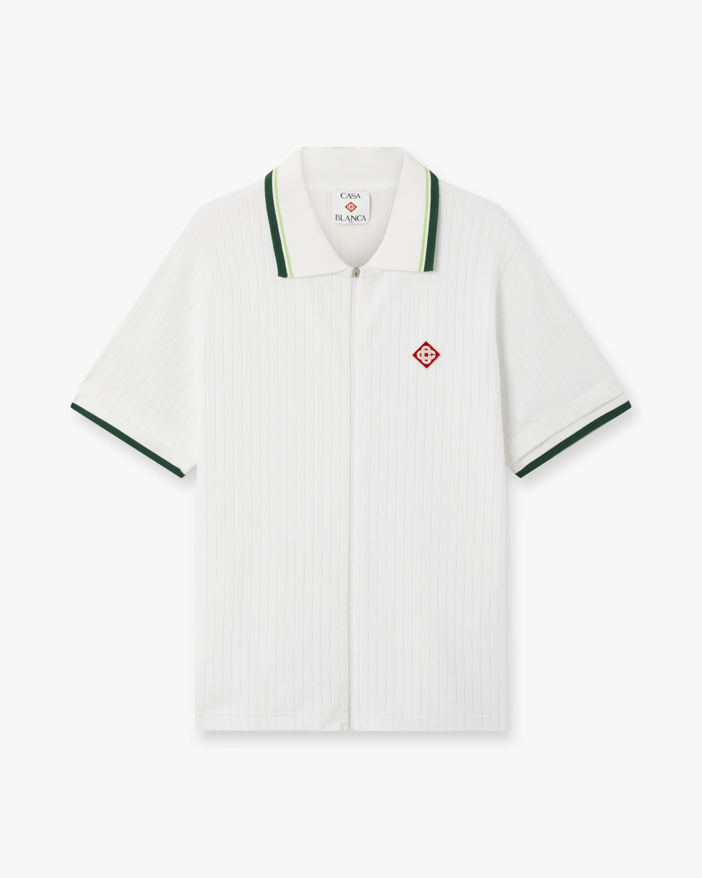 Casablanca Tennis Club camicia uomo ciniglia bianca M