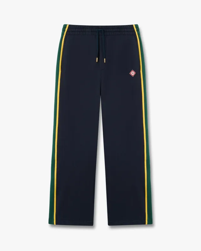 Casablanca Panelled pantaloni tuta blu cotone