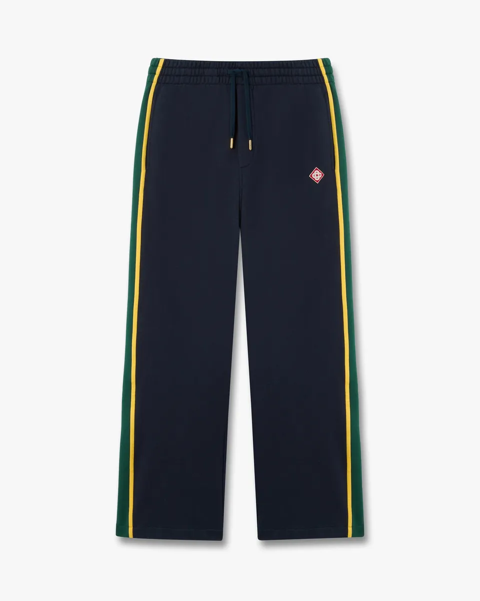 Casablanca Panelled pantaloni tuta blu cotone