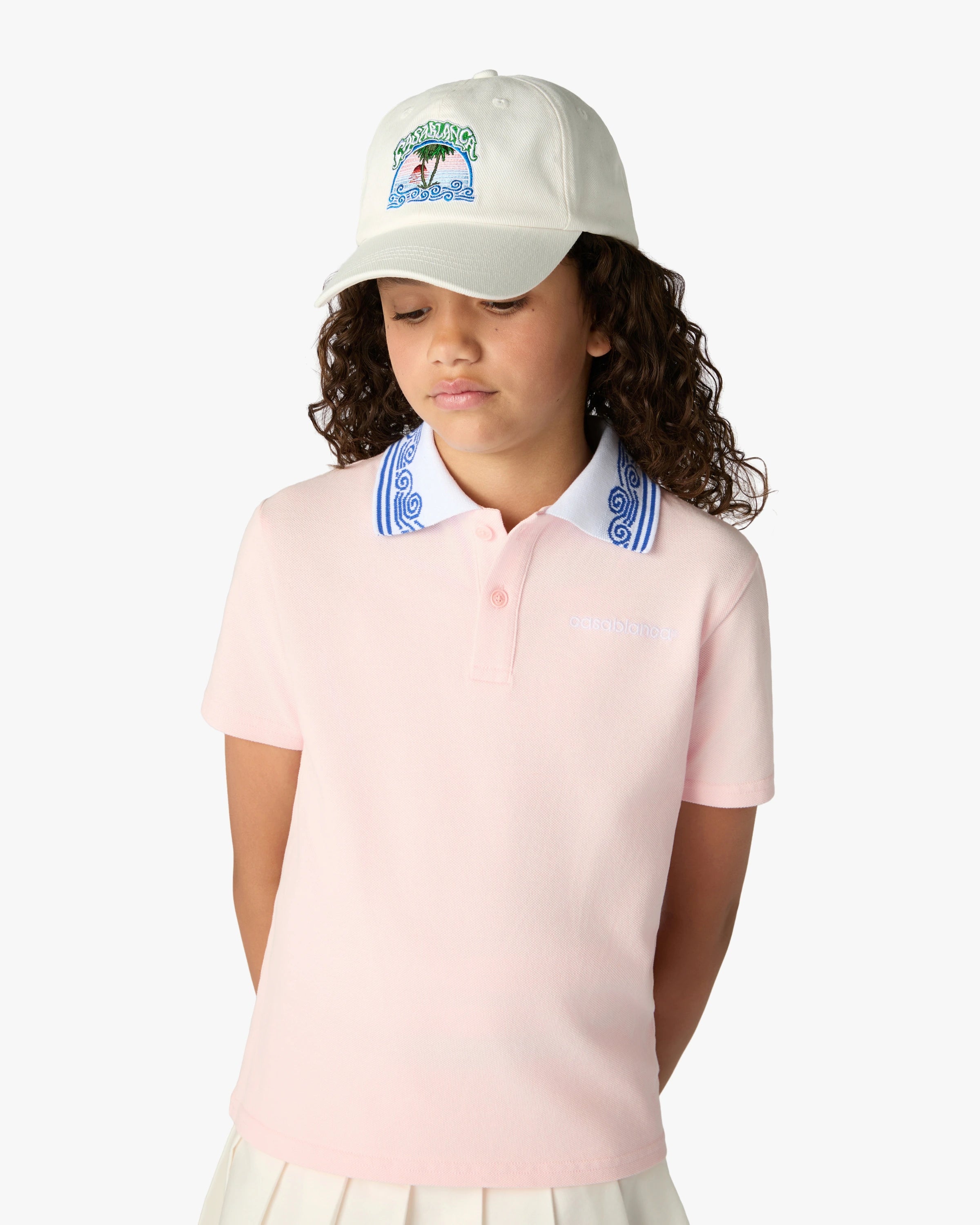 Casablanca Palm Tree Emblem cap bianco bambino O/S