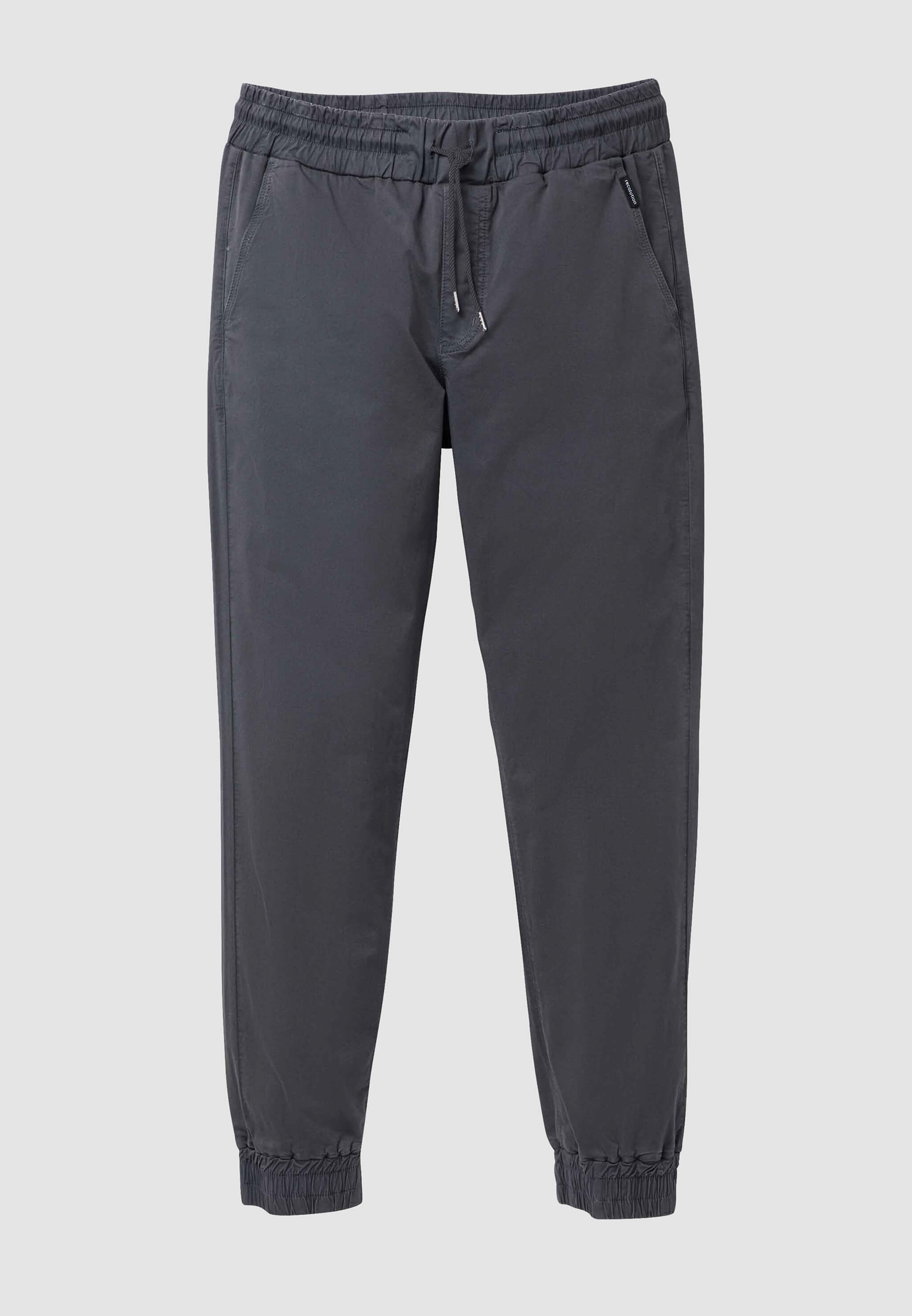 Recolution Musa pantalone chino grigio scuro elastico