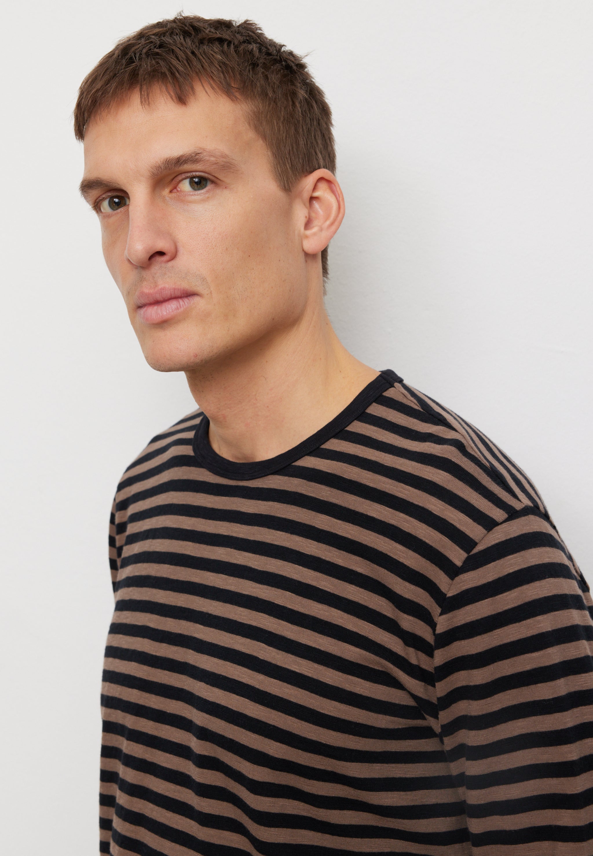 Recolution Maca Stripes maglia marrone righe