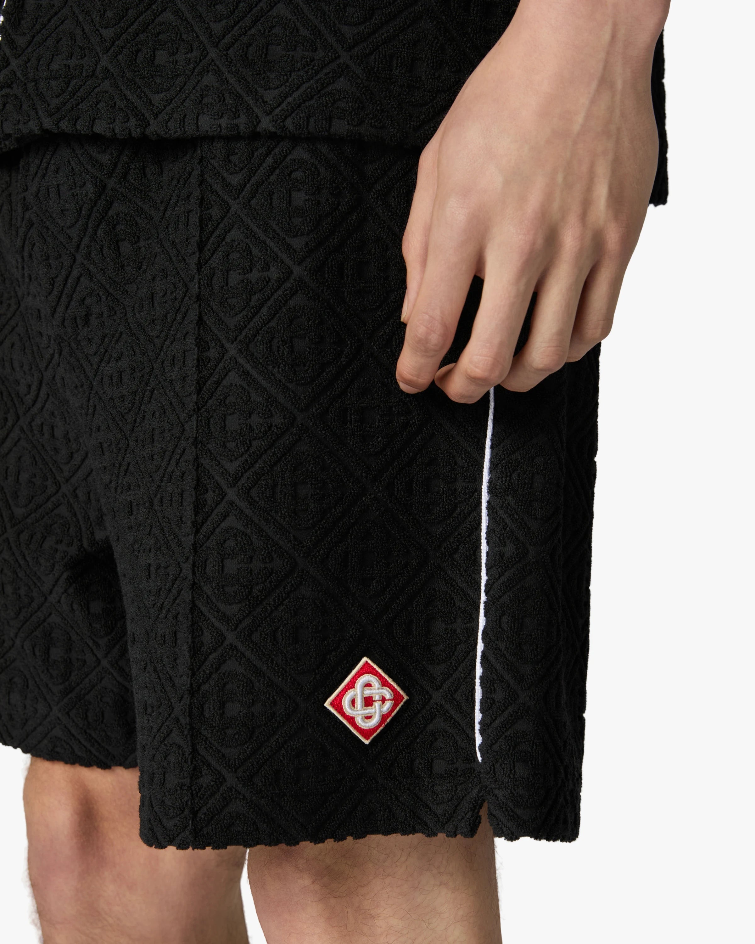 Casablanca Towelling shorts spugna neri