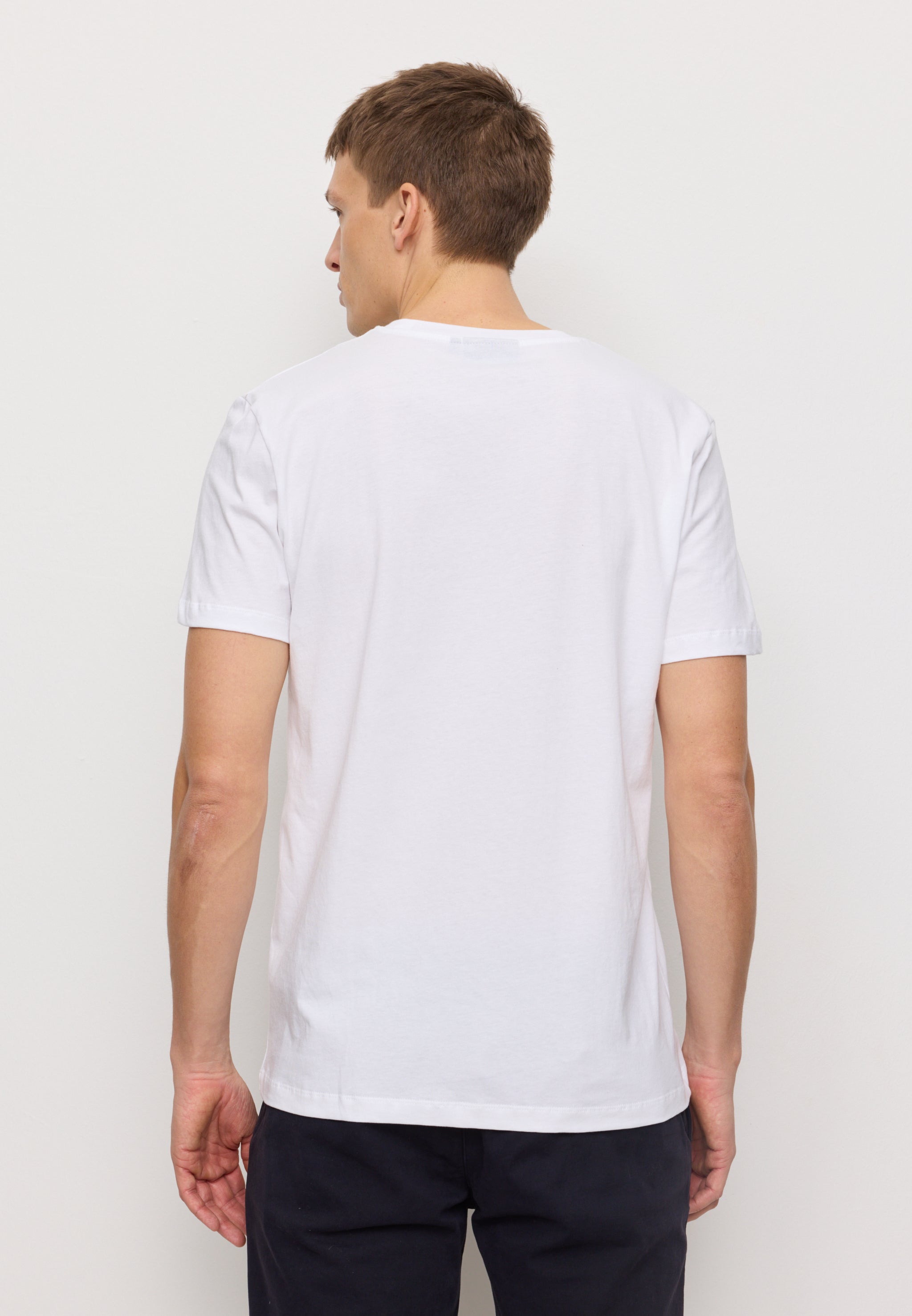 Recolution Agave t-shirt cotone bio bianco girocollo regular