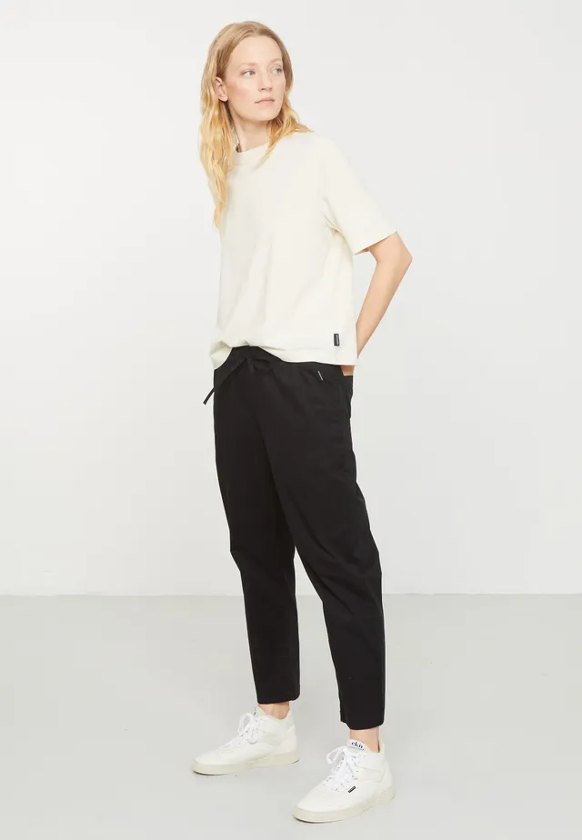 Recolution Kale pantaloni chino neri cotone bio