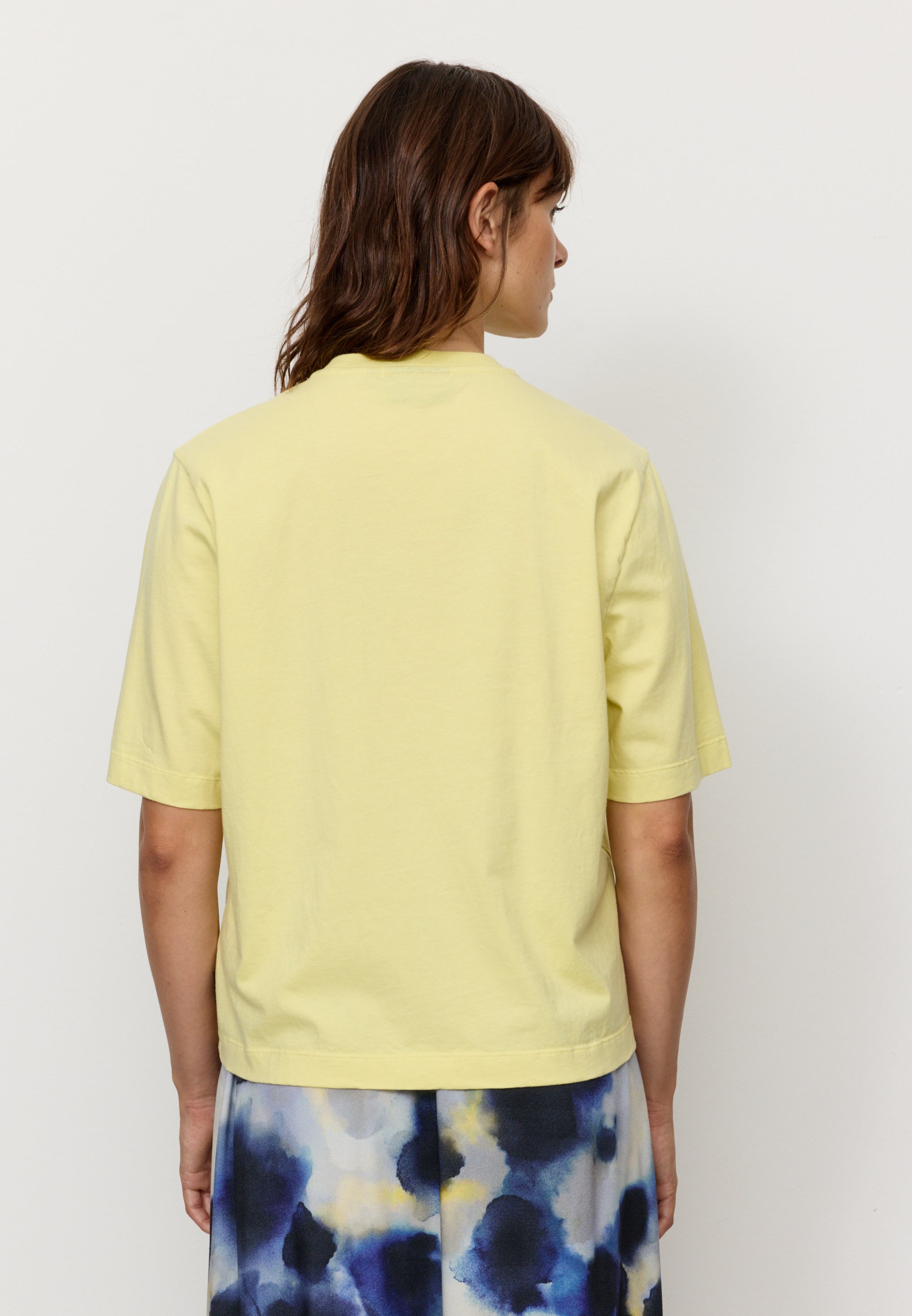 Recolution Azolla t-shirt gialla cotone bio boxy fit