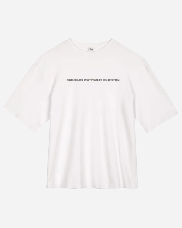 Noskra Statement t-shirt bianca cotone ricamo