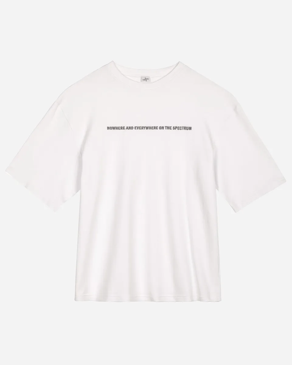 Noskra Statement t-shirt bianca cotone ricamo