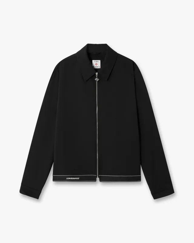 Casablanca Tailored Sports giacca nera lana