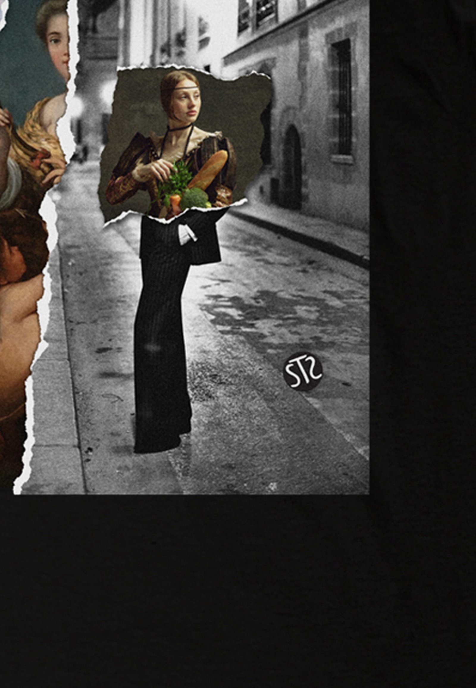 Seetees Scatti Street Market t-shirt stampa foto