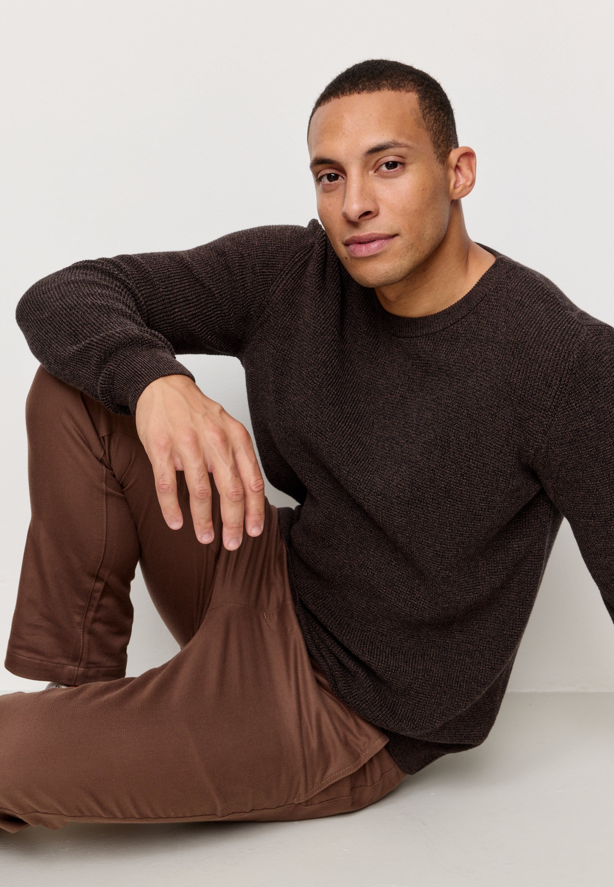 Recolution Bacopa maglione cotone taupe caldo
