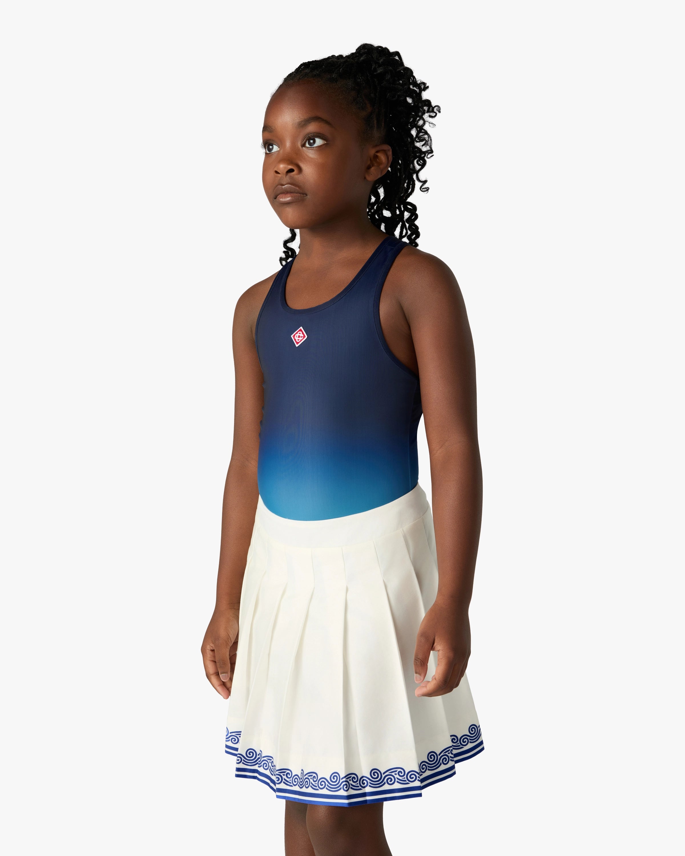 Casablanca Costume Intero Bambina Blu Verde